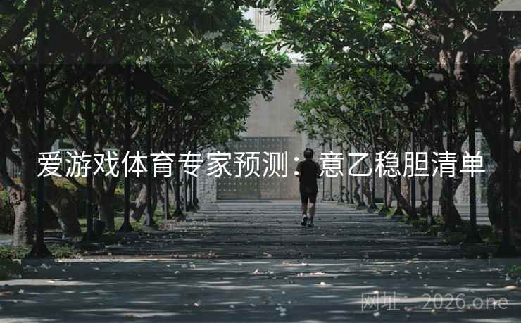 爱游戏体育专家预测：意乙稳胆清单  第2张